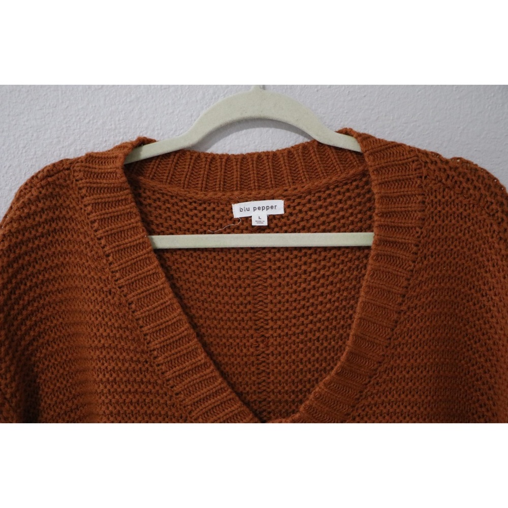 Blu Pepper Back Button Knit Sweater - image 4